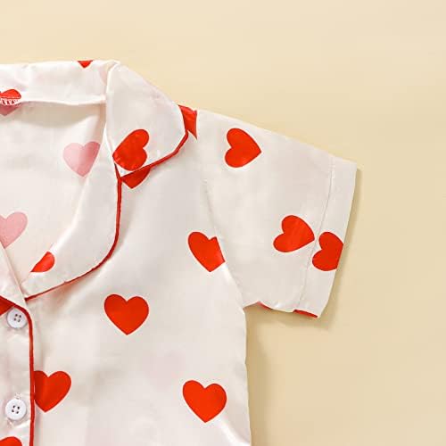 Kids Baby Girl Boy Satin Pajamas Set Button Down Sleep Shirt Top+Long Pants - Image 5