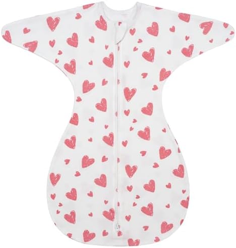 ZIGJOY Swaddle Sleep Sack 6-12 Months, 1.0 Tog Cotton Baby Swaddle Blanket by ZIGJOY