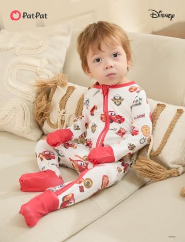 Disney Baby Organic Cotton Zip Footie Clothes Romper Outfit - Image 4