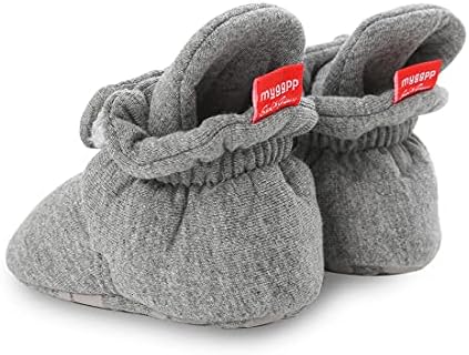 ohsofy Newborn Baby Cotton Booties Stay On Slipper Winter Warm Soft Shoes - Image 6