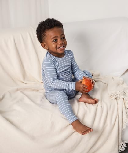 AVAUMA Stripe Pattern Baby Boys Girls Pajama Set Kids Toddler Snug fit Ribbed - Image 5