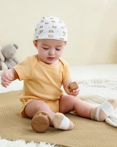 Baby Hats Mittens and Socks Set Soft Cotton Newborn Hat Glove - Image 3
