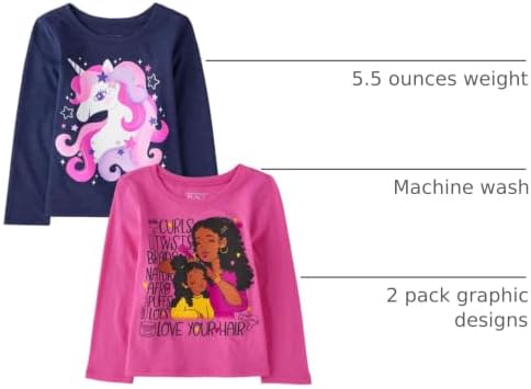 The Children's Place Baby Girls' And Toddler Unicorns, butterflies, trends Long - Image 4
