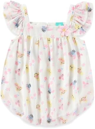 Disney Pooh Minnie Baby Girls Chiffon Bubble Romper by Disney