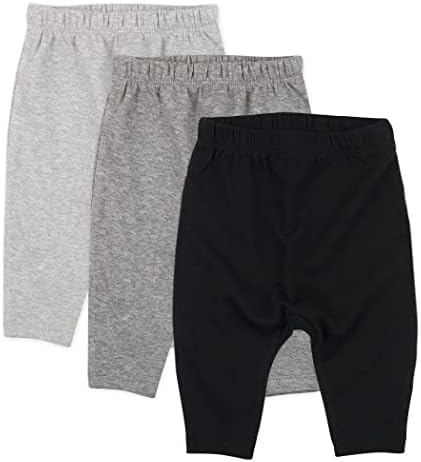 HonestBaby Unisex-Baby Multipack Harem Pants Roomy Fit Pull on Bottoms 100% by HonestBaby