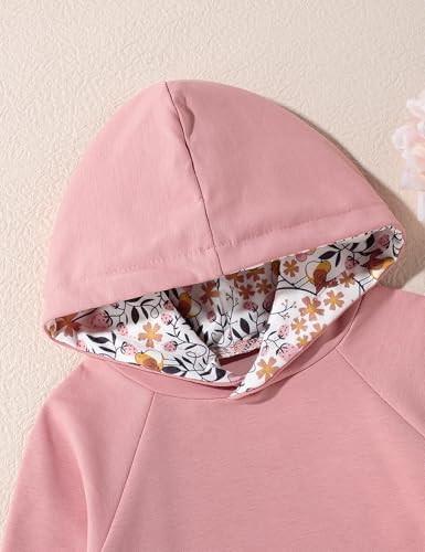 oklady Baby Girl Clothes, Hoodie Tops Floral Pant - Image 3