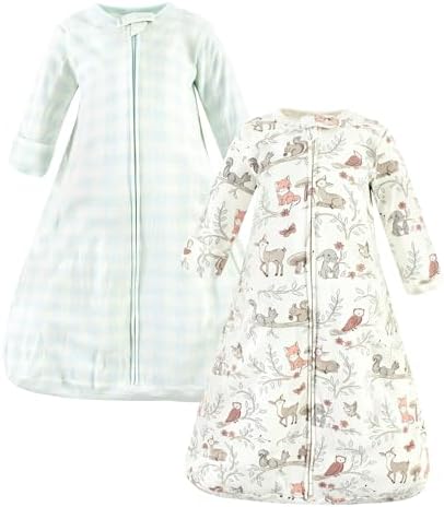 Hudson Baby Unisex Baby Cotton Long-Sleeve Wearable Sleeping Bag by HudsonBaby