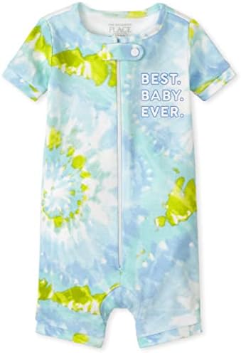 The Children's Place Baby Short Sleeve Zip front One Piece Footless Pajama by TheChildrensPlace