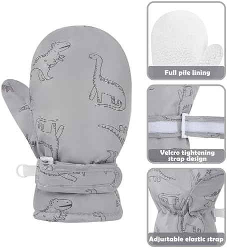 Infant Baby Toddler Winter Mittnes Lined Fleece Snow Gloves - Image 6
