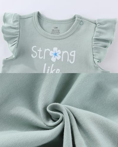 Baby Girls Romper Summer Ruffled Sleeve Bodysuit Dresses Infant Girl Clothes - Image 3