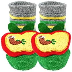 Bowbear Adorable Baby 6 Pair Non-Skid Bootie Socks - Image 2