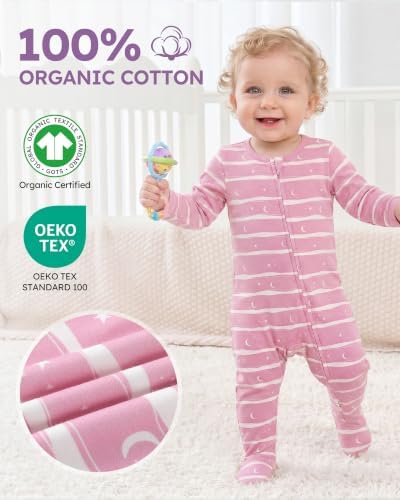 Baby Sleepers 100% Organic Cotton Pajamas - Image 3