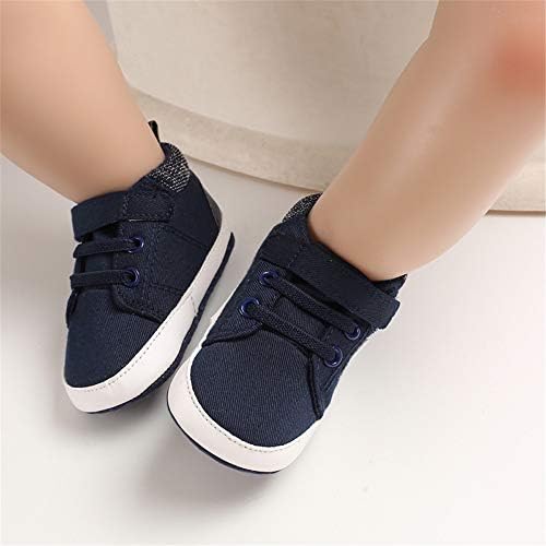 Meckior Toddler Baby Boys Girls High Tops Ankle Sneakers Soft Anti-Slip Sole PU - Image 2