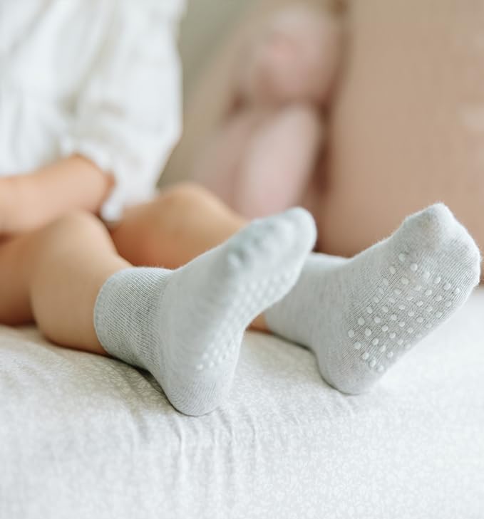 Baby Non-Slip Ankle Socks 12 Pack Soft Cotton - Image 5