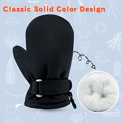 BAVST Toddler Waterproof Mittens Fleece Lined Baby Boys Girls Winter Warm Glove - Image 4