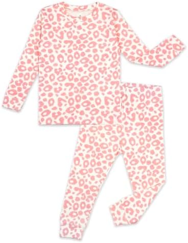 moimoln Cotton Modal Baby Toddler Pajamas Check Solid Leopard 6M-8Y by moimoln