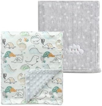 CREVENT 2Pcs 30''X40'' Cute Cozy Fluffy Warm Baby Blankets by CREVENT