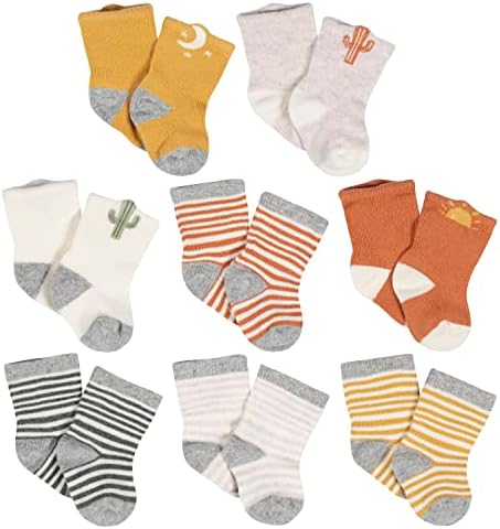 Gerber baby-girls 8-pair Wiggle Proof SockCasual Sock by Gerber