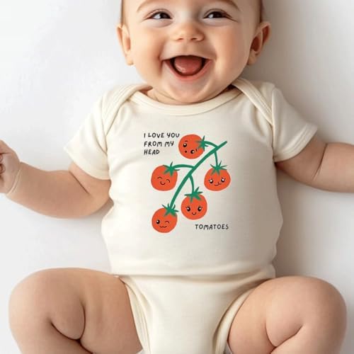hrcfbk Infant Baby Boys Girls Bodysuit Newborn Short Sleeve Funny Letters Print - Image 7
