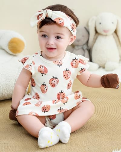 Baby Girls Romper Summer Ruffled Sleeve Bodysuit Dresses Infant Girl Clothes - Image 2