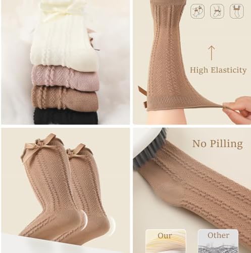 Toddler Girl Ruffle Socks Baby Girls Knee High Socks - Image 5