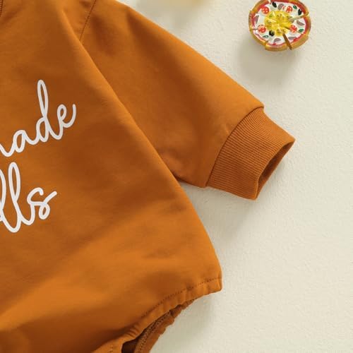 VISGOGO Newborn Infant Baby Boy Oversized Romper Sweater Bodysuits Coming Home - Image 6