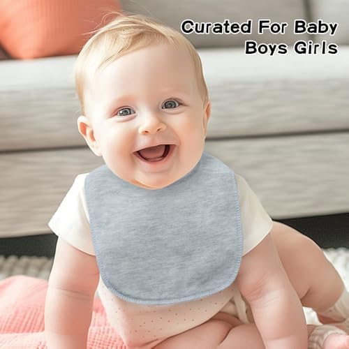 8 Pack Baby Bibs Unisex Adjustable - Image 7