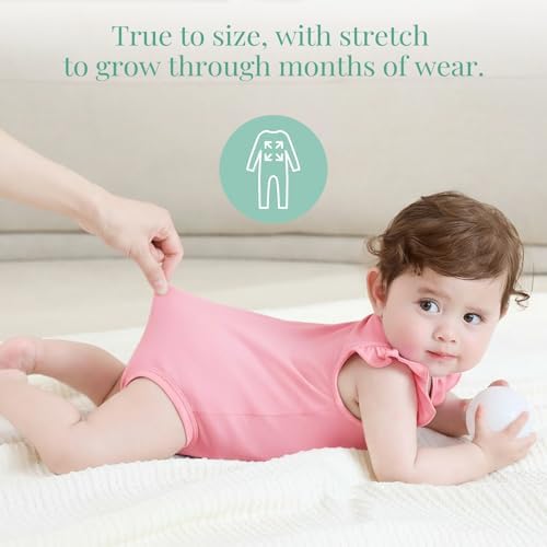 PATPAT Baby Girl Bamboo Viscose Bodysuits Set - Image 6