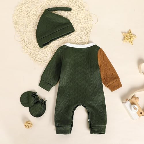 GRNSHTS Newborn Baby Boy Romper Coming Home Outfits Letter Print Bodysuit - Image 3