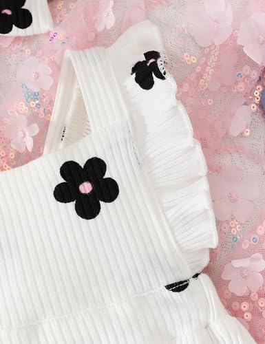 Fullfamous Baby Girl Ruffled Jumpsuit and Headband Set - Image 4