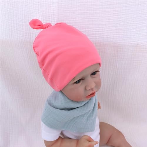 Silky Satin Lined Newborn Hat Hair Care Knot Beanie Hats - Image 4
