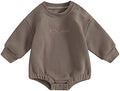 VISGOGO Newborn Infant Baby Boy Oversized Romper Sweater Bodysuits Coming Home by VISGOGO