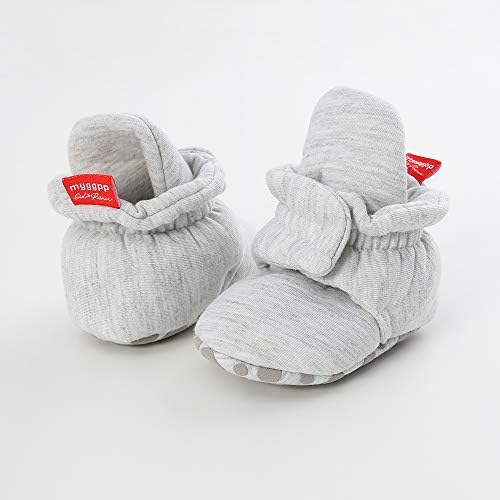 HsdsBebe Unisex Newborn Baby Cotton Booties Non-Slip Sole - Image 4