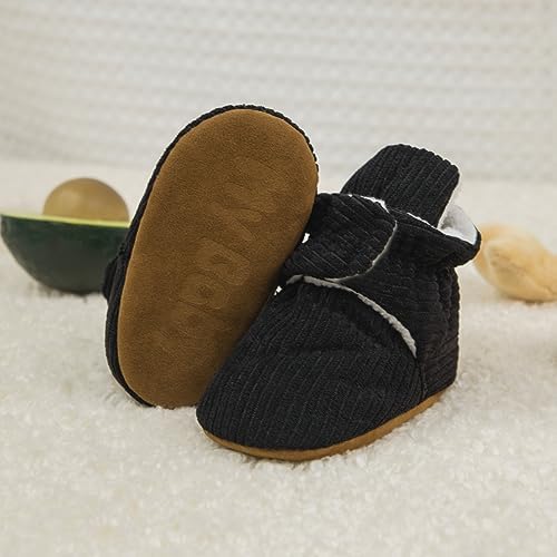 Meckior Newborn Infant Baby Girls Boys Warm Fleece Winter Booties First Walkers - Image 4