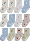 Aroveea Toddler Socks Non Slip Grip Ankle Baby 12 Pack by Aroveea