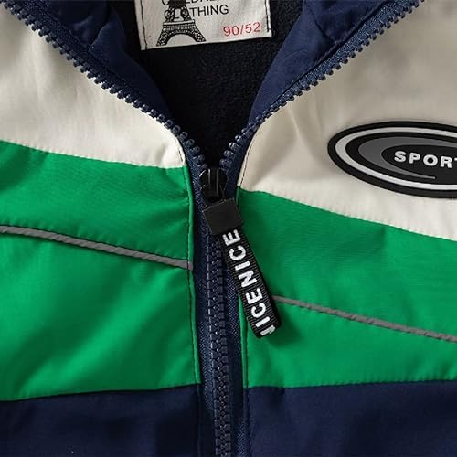 Boys' Hooded Dinosaur Jacket Windbreaker Outerwear - Image 5