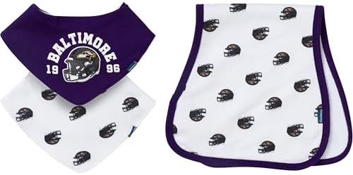Gerber Baby Nfl Team Bandana Bibs and Burp Cloth Set by Gerber