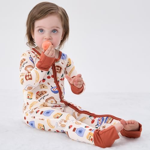 pureborn Baby Sleeper Viscose from Bamboo Zipper Footies Pjs 0-24 Months | - Image 2