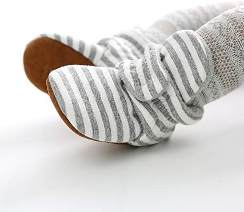 HsdsBebe Unisex Newborn Baby Cotton Booties Non-Slip Sole - Image 2