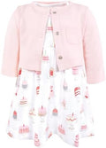 Hudson Baby Infant and Toddler Girls Cotton Dress and Cardigan Set by HudsonBaby