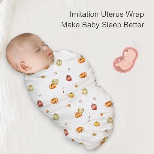 Baby Swaddle Blankets, Bamboo Muslin Receiving Blanket | 2-Pack, Lightweight & - Image 5