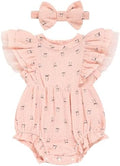 TITKKOP Ruffle Bubble Romper for Baby Girl | One-Piece Shorts Jumpsuit | Summer by TITKKOP