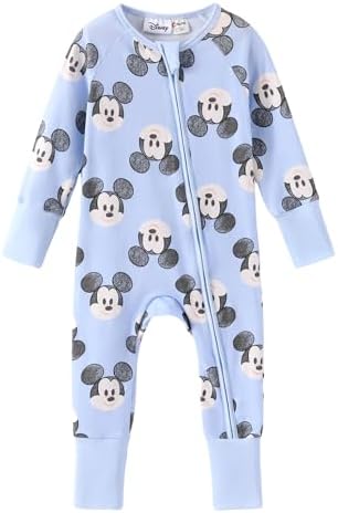 Disney Baby Organic Cotton Zip Footie Clothes Romper Outfit by Disney