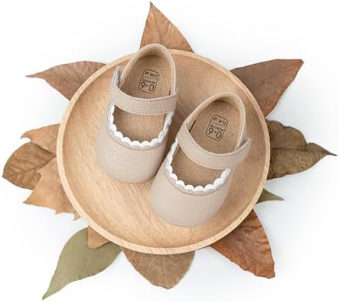 Meckior Infant Baby Girls Soft Sole Bowknot Princess Wedding Dress Mary Jane - Image 4
