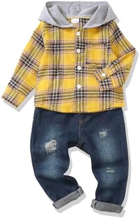 XUANHAO Baby Boy Clothes Toddler Outfits Hoodie Jeans Clothing 12 Months-5T by XUANHAO