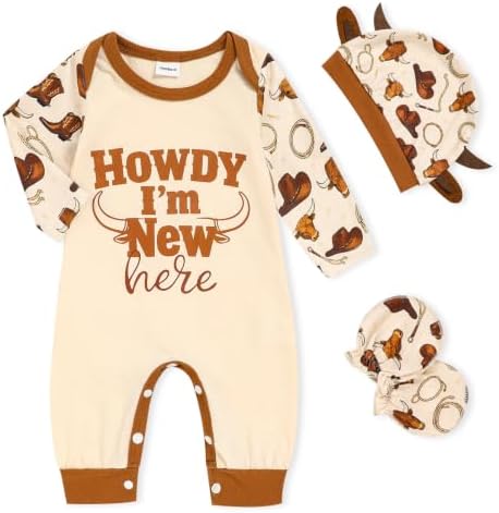 GRNSHTS Newborn Baby Boy Romper Coming Home Outfits Letter Print Bodysuit by GRNSHTS