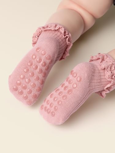 Newborn Baby-girls Socks and Bow Infant Toddler Ankle Socks - Image 3