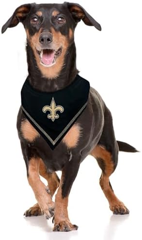 Pets First NFL New Orleans Saints TIE Bandana, Size Small/Medium. Dog Bandana - Image 3