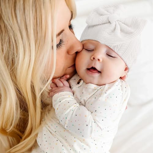 Newborn Baby Hats and Mittens Set Infant Bow Beanie Cap Toddler Gloves Newborn - Image 4