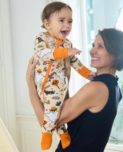 babee Reshinee Bamboo Viscose Baby Footie Pajama, Zipper Sleeper Boys Girls - Image 4